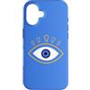 AuraStitch Custodia per iPhone 16 Evil Eye | Grafica di protezione Nazar | Estetica mistica