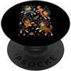 Retro Australian Shepherd Space Dogs Mid-Century PopSockets PopGrip Adesivo
