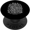 Christian Spanish Bible Verse Biblical S Ella Revestida De Fortaleza Y Dignidad Cristiano Spagnolo PopSockets PopGrip Adesivo