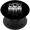 Cool 3 Hip Hop Trio Street Gold Chain Fu Siamese Cat Rap Old School Retro Streetwear 80s 90s Tre PopSockets PopGrip Adesivo