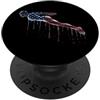 Paint Dripping Patriotic 4th of July US Nuotatore Bandiera Americana USA Drip Graffiti Amante PopSockets PopGrip Adesivo