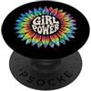 Girl Power Gift Hippie Empower Apparel Girl Power Flower Tie Dye Hippie Femminile Empower PopSockets PopGrip Adesivo