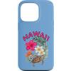 HAWAII ALOHA MAHALO ISLAND LIVING Scareb Custodia per iPhone 13 Pro HAWAII con HIBISCUS E HONU TURTLE
