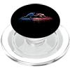 Paint Dripping Patriotic 4th of July US Wrestling Wrestler Coach Bandiera Americana USA Drip Graffiti PopSockets PopGrip per MagSafe