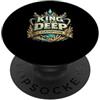Apnea Apneista Apnea subacqueo snorkelis King of the Deep Apnea Apnea Atleti Scuba PopSockets PopGrip Adesivo