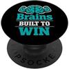 Brain and Brawn Spirit Honor Student Ath Studente Atleta Identità Smart Sport Studioso Bilanciato PopSockets PopGrip Adesivo