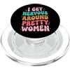 Timido Introverso Ansioso Impacciato Sin I Get Nervous Around Pretty Women PopSockets PopGrip per MagSafe