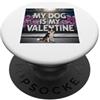 Border Collie Puppy Lover PS Il mio cane è il mio Valentine Border Collie Street Graffiti PopSockets PopGrip Adesivo