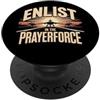 Bible Verse Shirts Arruolati nella Forza della Preghiera PopSockets PopGrip Adesivo