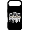 Cool 3 Hip Hop Trio Street Gold Chain Fu Custodia per iPhone Air Pug Rap Old School Retro Streetwear anni '80 '90 Tre