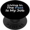 Archival Research And Museum Studies Vivere nel passato è il mio lavoro Archivista Storico PopSockets PopGrip Adesivo