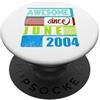 Awesome since 2004 Geburtstagsspruch Jun 22 Anni Vintage 2004 nato giugno Fantastico da PopSockets PopGrip Adesivo