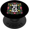 Mexican Floral Gift Apparel Co Cinco De Mayo - Costume da donna con motivo floreale messicano PopSockets PopGrip Adesivo