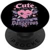 Veilwhisper Co Cuore Dolce Ma Pericoloso Design Grafico PopSockets PopGrip Adesivo