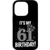 Funny Birthday Gifts for Men Women 61th Custodia per iPhone 14 Pro È il mio 61° compleanno regali per uomini donne 61 anni