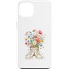 Bloom Kicks Custodia per iPhone 13 Bouquet di fiori selvatici in illustrazione di scarpe da ginnastica