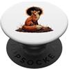 Dark Forest Total Solar Eclipse Fox Grap Volpe Ululando alla Luna Eclissi Solare Alpha Lunar Mountain PopSockets PopGrip Adesivo