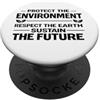International Day for Health and Safety Proteggere l'ambiente Rispetta la Terra Sostieni il Futuro PopSockets PopGrip Adesivo