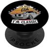 Funny Im Not Old Im Classic Car Vintage I'm Not Old I'm Classic, divertente collezionista di auto d'epoca retrò PopSockets PopGrip Adesivo