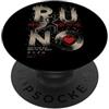 Beats Per Mile Club Running Rave Music Runner Beat Heart EDM PopSockets PopGrip Adesivo