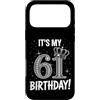 Funny Birthday Gifts for Men Women 61th Custodia per iPhone 17 Pro Max È il mio 61° compleanno regali per uomini donne 61 anni
