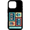 Old School Cassette Tapes 90s Vintage Gr Custodia per iPhone 16 Pro Nastro a cassetta retrò vintage con musica anni '80, stile hip hop, regalo per uomini e donne