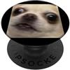 Funny Dog Meme Humor Graphics (Chihuahua Divertente chihuahua sorpreso viso sfocato foto cane meme PopSockets PopGrip Adesivo