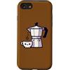 Kawaiicore Custodia per iPhone SE (2020) / 7/8 Carino Caffè Italiano Moka Kawaii Cottagecore Estetica