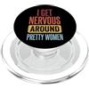Timido Introverso Ansioso Impacciato Sin I Get Nervous Around Pretty Women PopSockets PopGrip per MagSafe