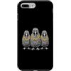 Cool 3 Hip Hop Trio Street Gold Chain Fu Custodia per iPhone 7 Plus/8 Plus Kiwi Bird Rap Old School Retro Streetwear anni '80 '90 Tre