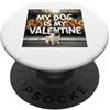 Pug Puppy Lover PS My Dog Is My Valentine Pug Street Graffiti Amante dei cani PopSockets PopGrip Adesivo