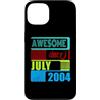 Awesome since 2004 Geburtstagsspruch Jul Custodia per iPhone 13 22 Anni Vintage 2004 nato Luglio Fantastico da
