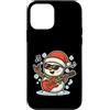 snowman guitar rock holiday music winter Custodia per iPhone 12 mini Pupazzo di neve rock con chitarra