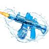 XOQUAI Pistola ad acqua elettrica, pistola ad acqua con effetti di fiamma LED, ricaricabile potente pistola ad acqua per bambini, adulti, portata di 6-8 m, piscina, spiaggia, festa, giocattoli estivi