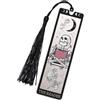 Tinoaly Segnalibro in Metallo con Tarocchi Gotici, Segnalibro a Forma Teschio con Nappe per Donne e Uomini Divertente Accessorio a Forma di Libro per Regali di Natale Halloween e Compleanno (Nero)