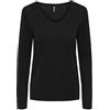 PIECES S Maglietta da Donna Pcbillo LS V-Neck Lurex Stripes Noos FC, Foglia D'uva/Strisce: Oro, M