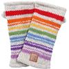Pachamama Scaldamani in lana da donna foderato in pile a righe a maglia a mano farina d'avena multicolore taglia unica fatta a mano extra caldo Pachamama commercio equo e, Farina d'avena multicolore, M