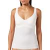 sloggi Donna Zero Feel Bra Shirt Ex, Angora, XS
