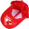 TEMPNAP 1 Pz Cappello da Fan Cappello da Tifoso Berretto per da Sole per di Accumulo di Energia per Rosso Cotone