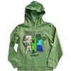 Minecraft Felpa con cappuccio per bambini, taglia 164, per 12, 13, 14, 15, 16 anni, verde, 164 cm