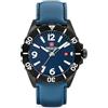 Swiss Military by Chrono Swiss Military Hanowa SMWGB0000250 - Orologio analogico al quarzo, con cinturino in pelle, Blu, misura unica, cinghia