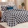 Utopia Bedding Set copripiumino Queen (grigio) con 2 federe, set di biancheria da letto alternativo in piuma, morbido e confortevole, lavabile in lavatrice