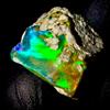 OPAL EMPIRE Opal rough , Fuoco Naturale gemstone, Etiope black Crudo 10.5Ct 15x13 MM