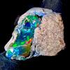 OPAL EMPIRE Opale Etiope Naturale Nera Fire, Opale Grezzo 13 Ct 20x15 mm
