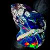 OPAL EMPIRE Fire Opal rough , Nera Naturale gemstone, Ethiopian Crudo 9 KT 22x17 MM