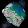 OPAL EMPIRE Opale Nero Grezzo Naturale Ethiopian Fire Opal 27 Ct 22x22 mm 1 Pz