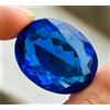 Certificato Ricco Blu Tanzanite 80 CT Naturale Traslucido Taglio Ovale Gemma