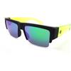 Spy+ Ombretti Spy Cyrus 50/50 Nero Opaco Verde Con Lenti Verde Specchio Spettro