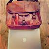 SKH HLC SKH Borsa Messenger In Vera Pelle Marrone Vintage Per Laptop Da Uomo