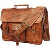 Fatto a mano Borsa In Pelle Imbottita Per Laptop Macbook Attache Satchel Borsa A Mano